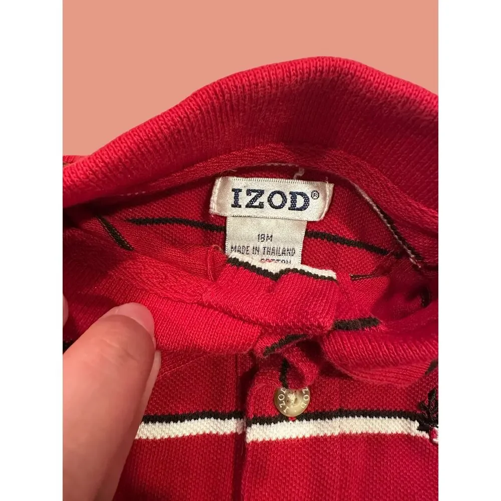 Vintage 18M 90's Izod Polo Pullover